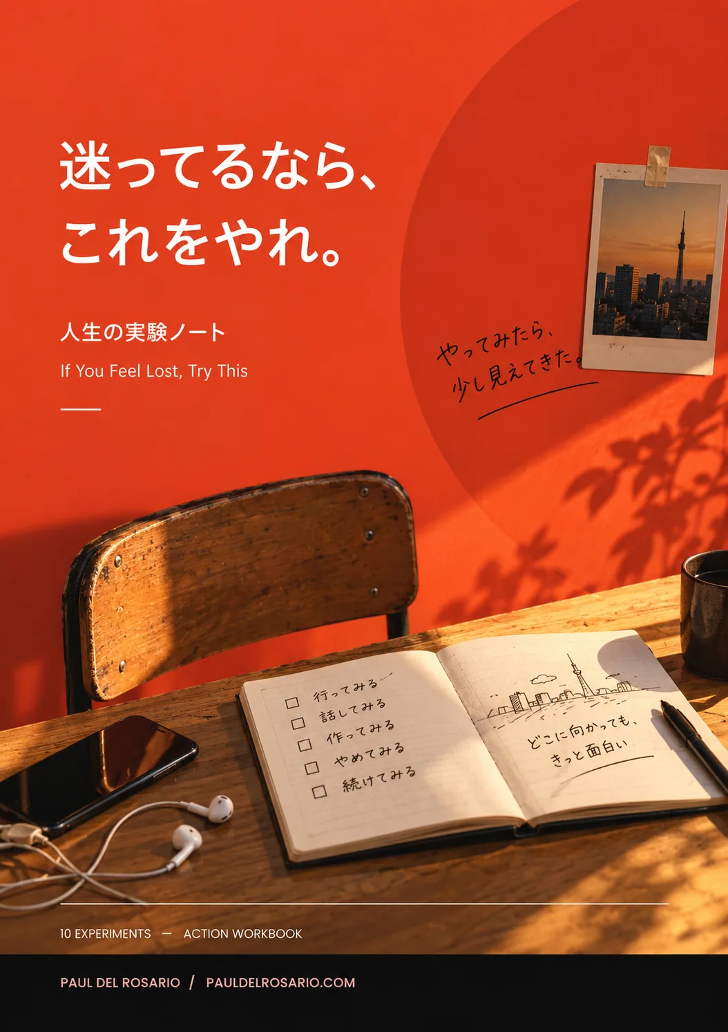 迷ってるなら、これをやれ。人生の実験ノート editorial artwork