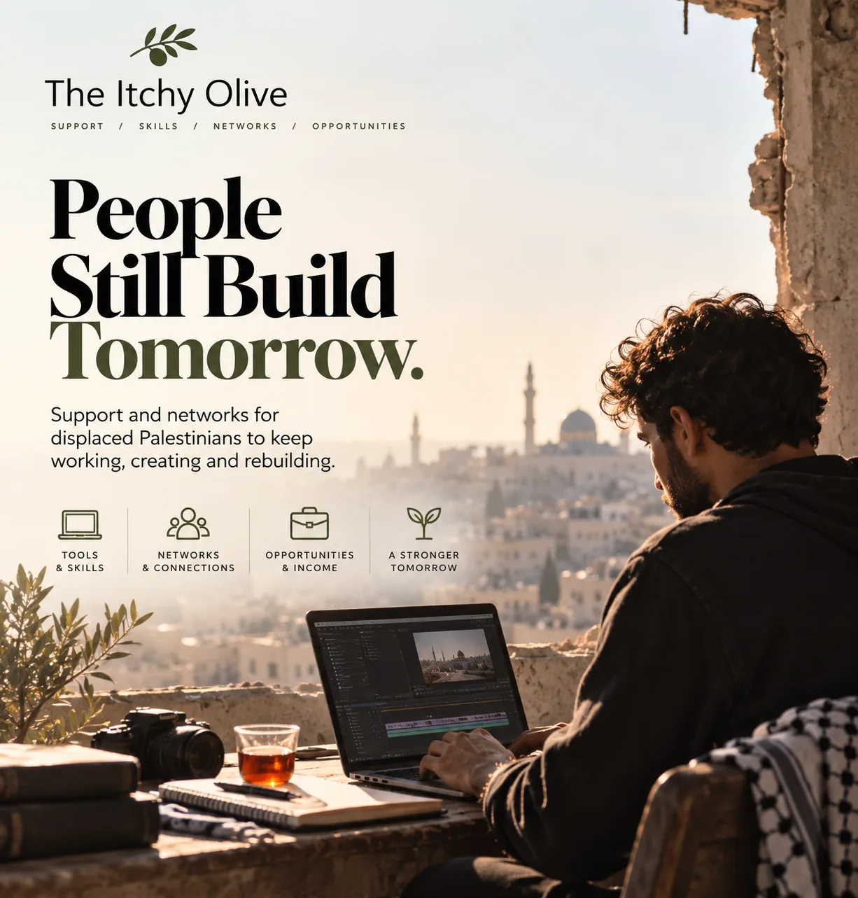 The Itchy Olive editorial artwork